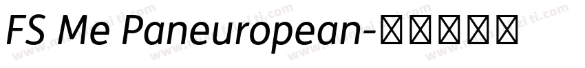 FS Me Paneuropean字体转换